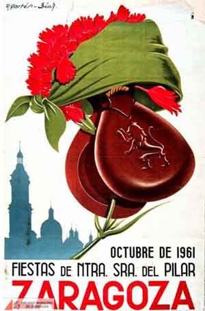 Fiesta patronales en honor de Nuestra Señora del Pilar 1961 Zaragoza